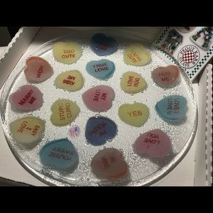 Peggy Karr “Conversation Hearts” plate